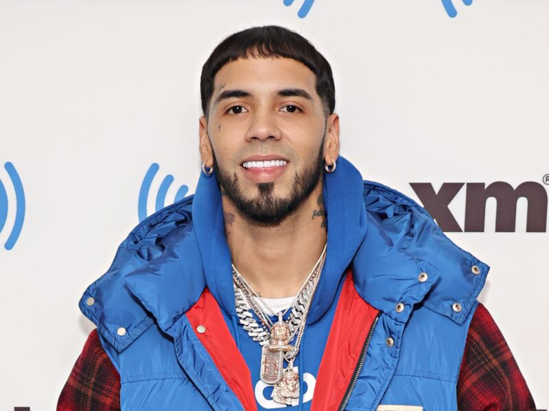 NEW YORK, NEW YORK - JANUARY 18: Anuel AA visits the SiriusXM Studios on January 18, 2023 in New York City. (Photo by Cindy Ord/Getty Images for SiriusXM)