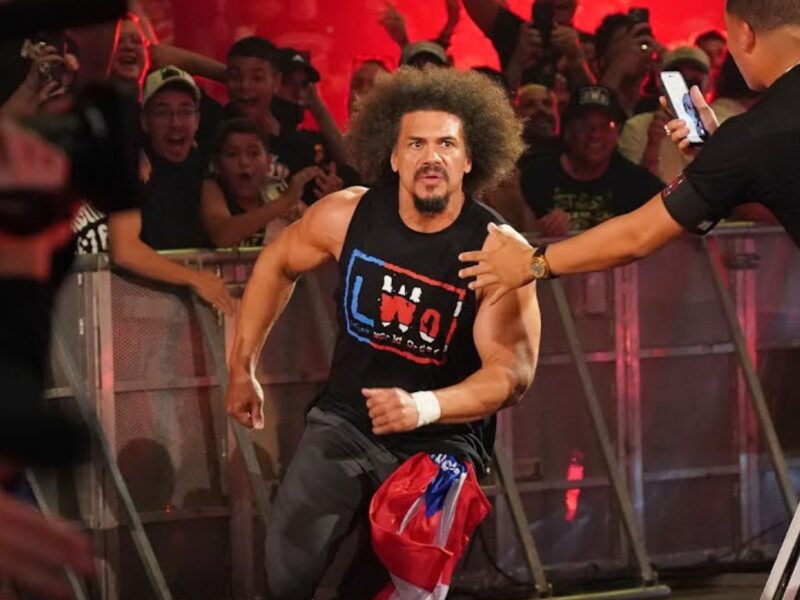 Carlito at the 2023 Backlash for WWE in Puerto Rico
