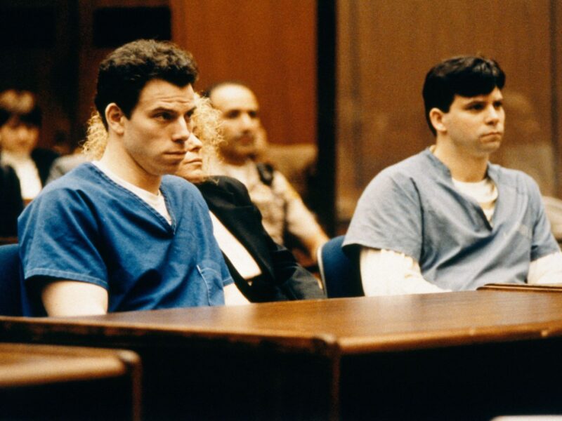 TRIAL OF BROTHERS LYLE & ERIK MENENDEZ, PARRICIDES (Photo by Ted Soqui/Sygma via Getty Images)