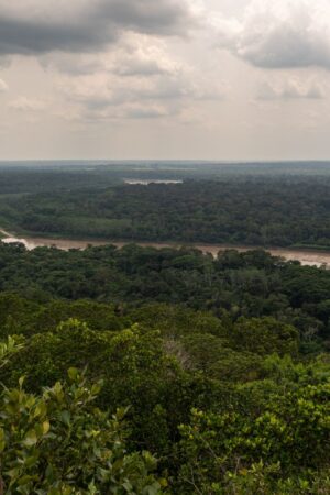 View from the top of mountain in Guaviare river in Colombian Amazonia