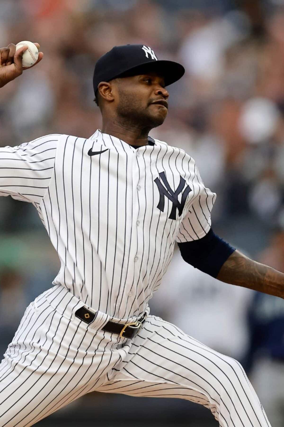 NEW YORK, NEW YORK - JUNE 22: Domingo German #0 of the New York Yankees in action against the Seattle Mariners at Yankee Stadium on June 22, 2023 in the Bronx borough of New York City. The Mariners defeated the Yankees 10-2. (Photo by Jim McIsaac/Getty Images)