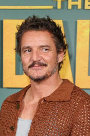 LONDON, ENGLAND - FEBRUARY 22: Pedro Pascal attends the photocall for Disney's "The Mandalorian" Season 3 at Picadilly Circus on February 22, 2023 in London, England. (Photo by Mike Marsland/WireImage)