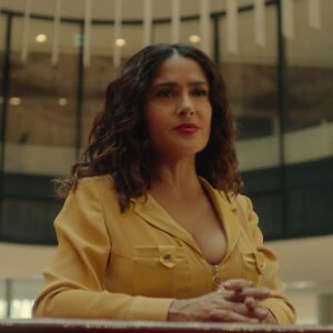 Annie Murphy and Salma Hayek Pinault Surprise Appearance at 'Black