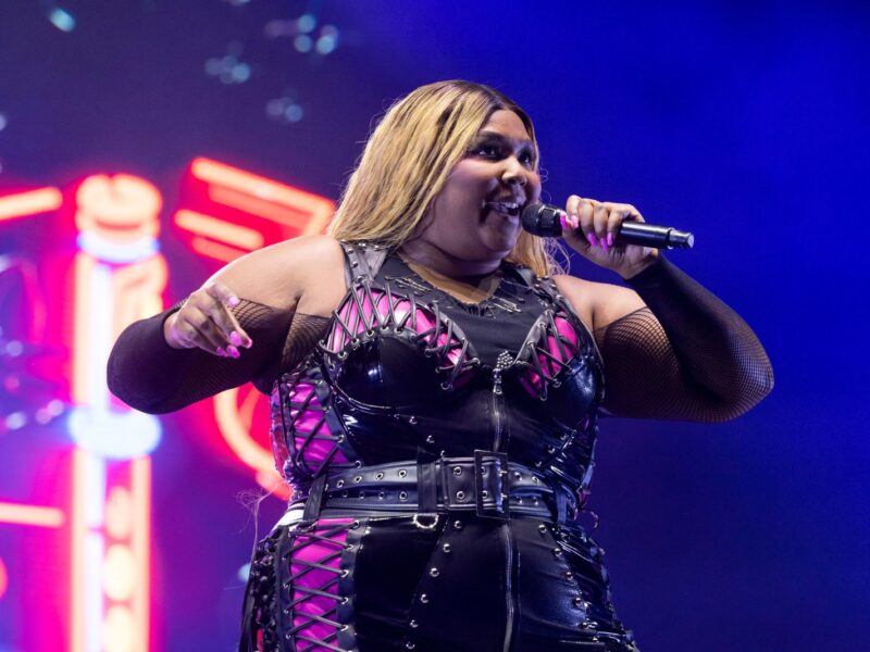 BYRON BAY, AUSTRALIA - JULY 21: Lizzo performs on stage at Splendour in the Grass 2023 on July 21, 2023 in Byron Bay, Australia. (Photo by Matt Jelonek/Getty Images)