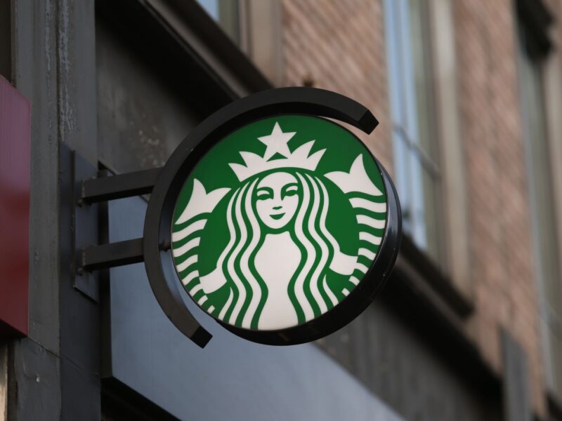 LONDON, ENGLAND - FEBRUARY 17: The exterior of a Starbucks store photographed on February 17, 2023 in London, England. (Photo by Jeremy Moeller/Getty Images)