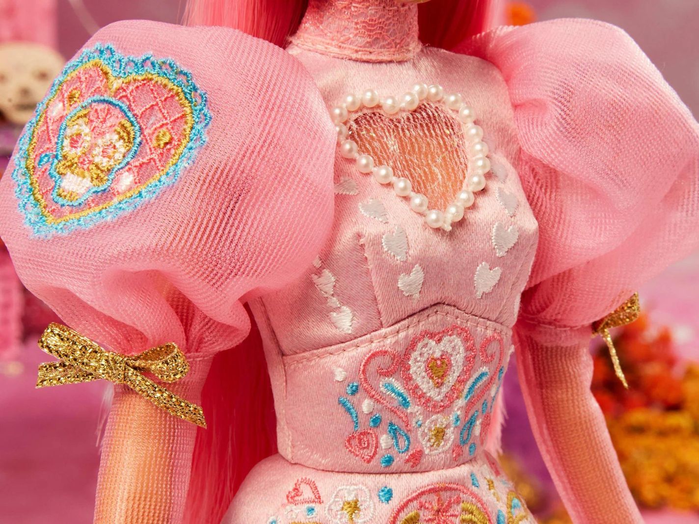 Barbie Signature Dia de Muertos 2023 dolls: Barbie, Ken and Barbie Designer  Dia de Muertos by Pink Magnolia doll 