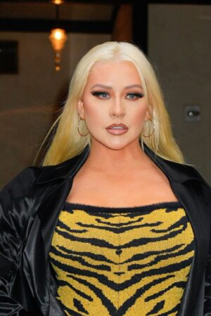 NEW YORK, NEW YORK - JUNE 28: Christina Aguilera is seen on June 28, 2023 in New York City. (Photo by Gotham/GC Images)