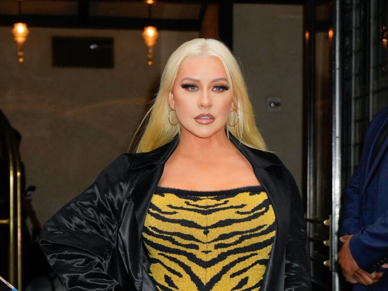 NEW YORK, NEW YORK - JUNE 28: Christina Aguilera is seen on June 28, 2023 in New York City. (Photo by Gotham/GC Images)