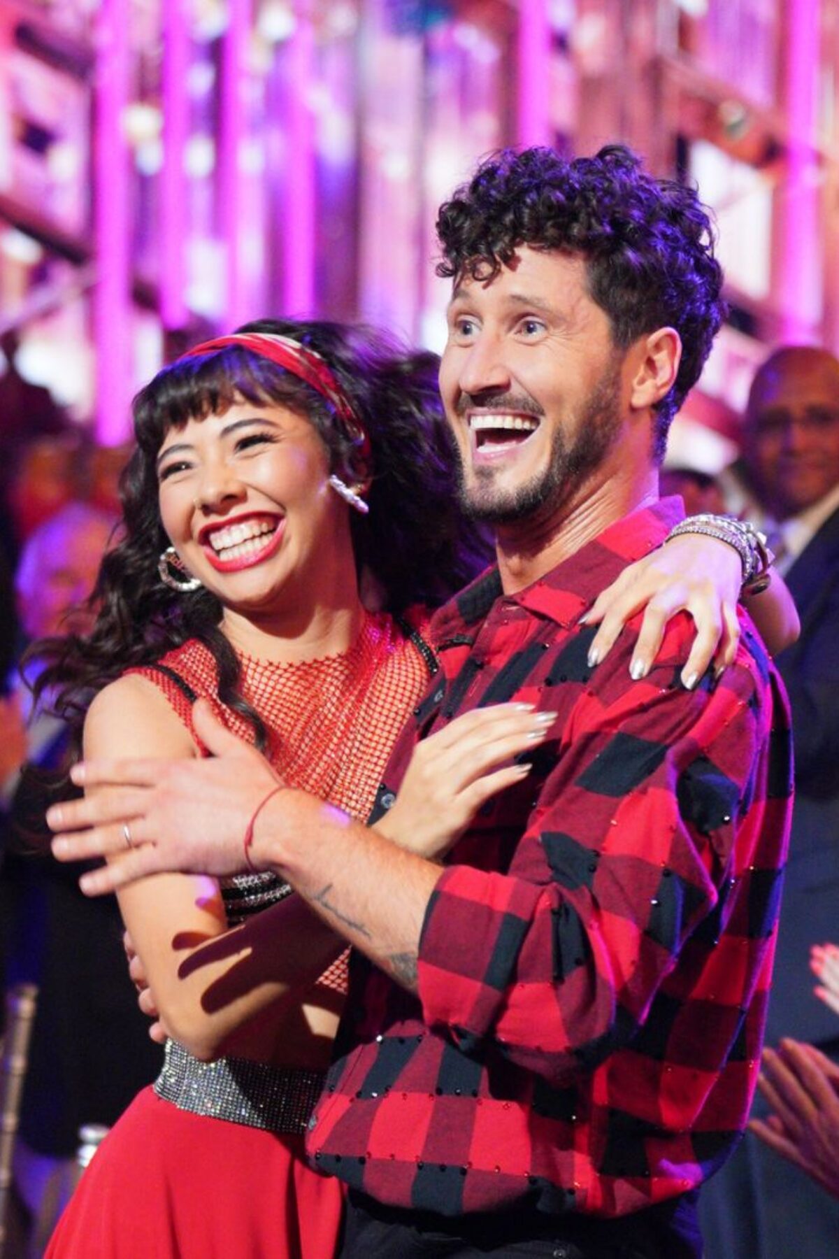 Xochitl Gomez and Val Chmerkovskiy on Dancing with the Stars 