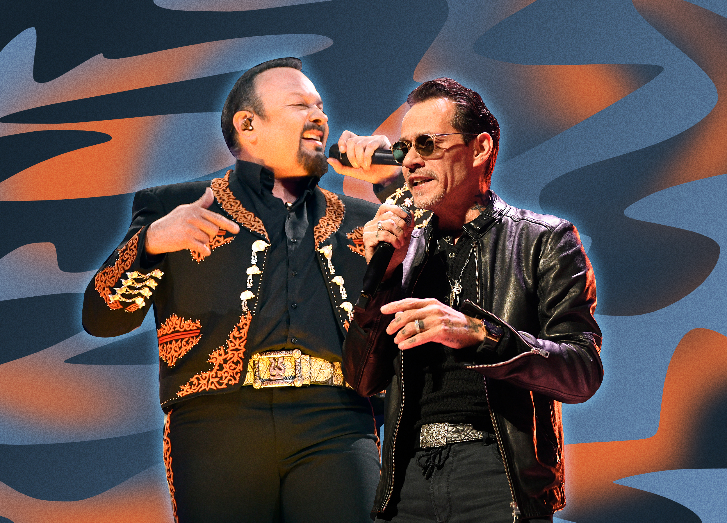 Daddy Yankee sings with Marc Anthony during his last concert