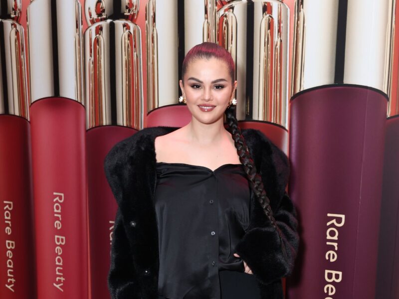 NEW YORK, NEW YORK - MARCH 29: Selena Gomez celebrates the launch of Rare Beauty's Soft Pinch Tinted Lip Oil Collection on March 29, 2023 in New York City. (Photo by Cindy Ord/Getty Images)
