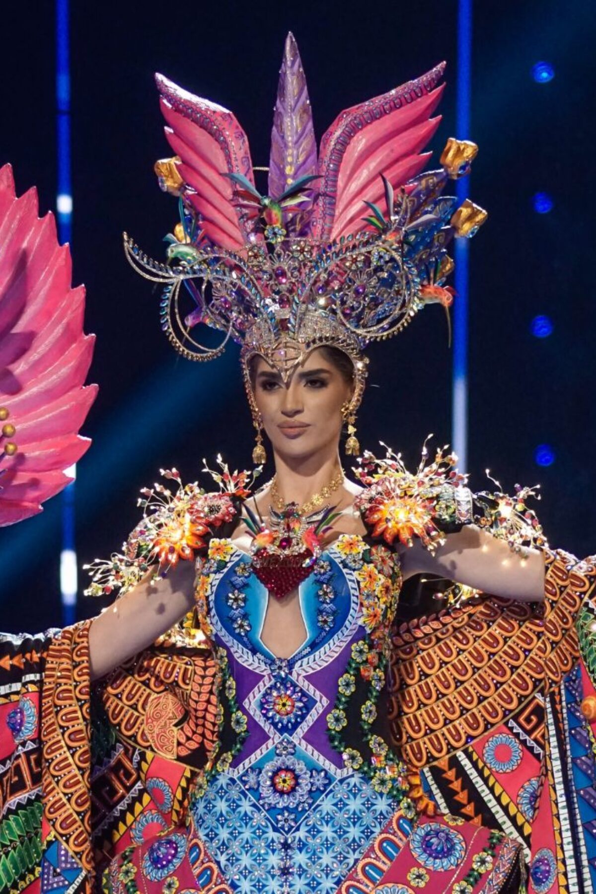 SAN SALVADOR, EL SALVADOR - NOVEMBER 16: Miss Mexico Melissa Flores during the 72nd Miss Universe Competition National Costume Show on November 16, 2023 in San Salvador, El Salvador. (Photo by Alex Peña/Getty Images)