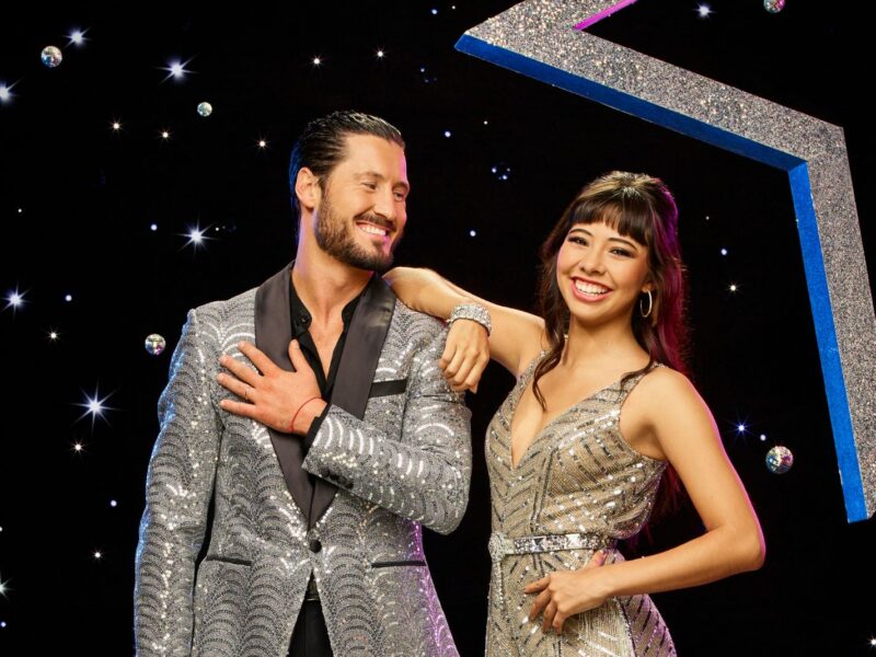 Xochitl Gomez and Val Chmerkovsky on Dancing with the Stars