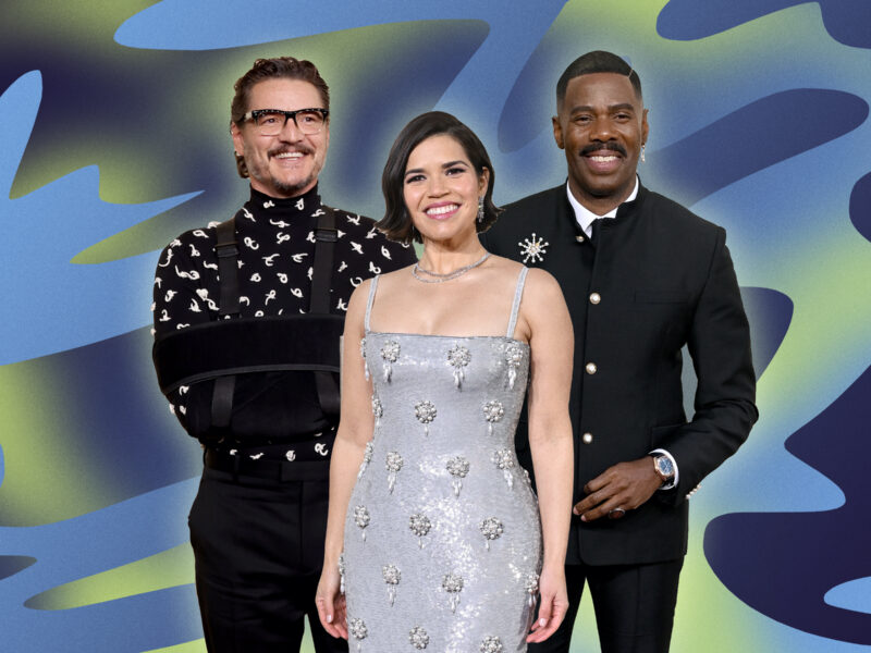 Pedro Pascal, America Ferrera, and Colman Domingo at the 2024 Golden Globes