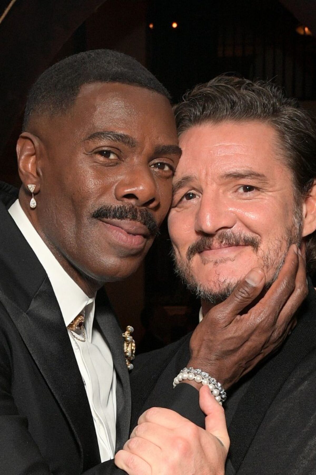 LOS ANGELES, CALIFORNIA - JANUARY 15: (L-R) Colman Domingo and Pedro Pascal attend the 2024 Netflix Primetime Emmys after party on January 15, 2024 in Los Angeles, California. (Photo by Charley Gallay/Getty Images for Netflix)