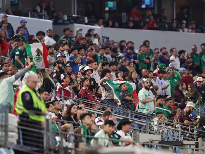 ARLINGTON, TEXAS - MARCH 24: Fans of Mexico attend the Final - Concacaf Nations League match between Mexico and United States at AT&T Stadium on March 24, 2024 in Arlington, Texas. (Photo by Omar Vega/Getty Images)