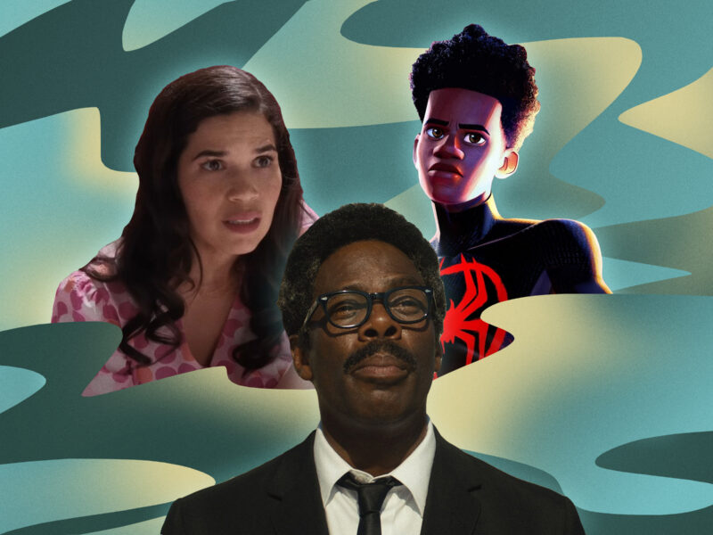 America Ferrera, Colman Domingo, and Miles Morales in a post about the 2024 Oscars
