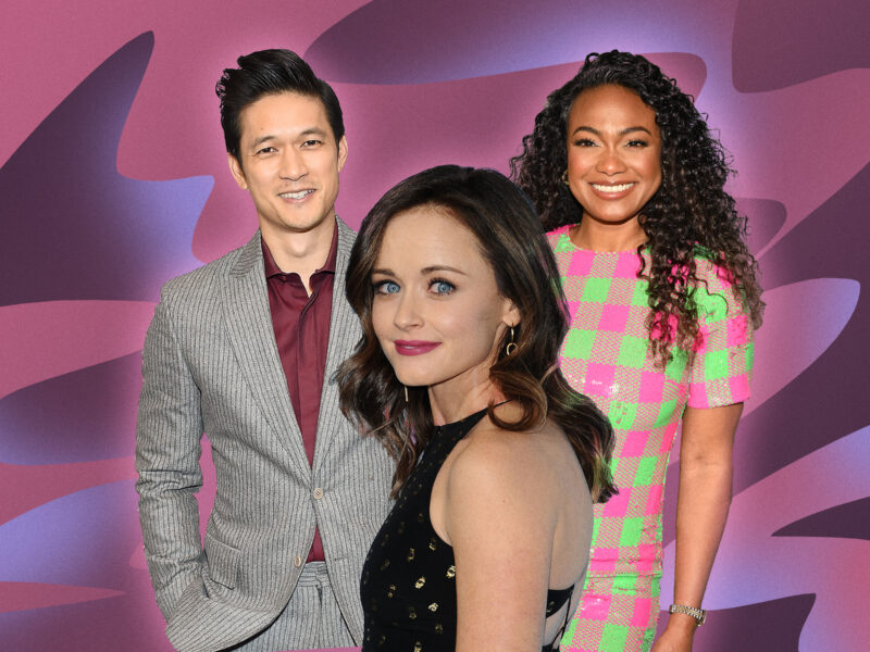 header collage featuring Harry Shum Jr, Alexis Bledel and Tatyana Ali for post about actors with Latin American roots
