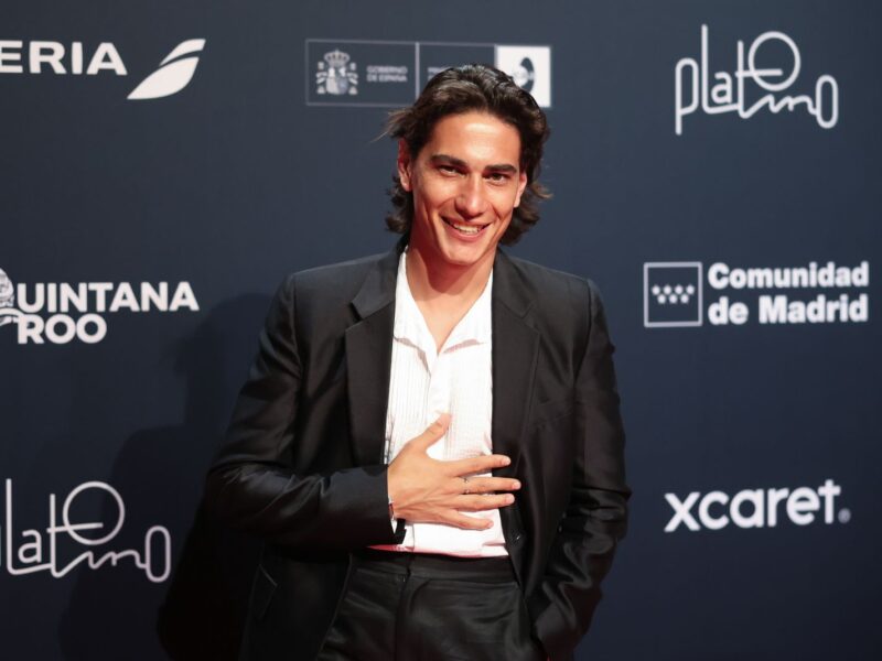 RIVIERA MAYA, MEXICO - APRIL 20: Enzo Vogrincic poses during the red carpet for the 11th edition of Premios Platino at Xcaret on April 20, 2024 in Riviera Maya, Mexico. (Photo by Hector Vivas/Getty Images)