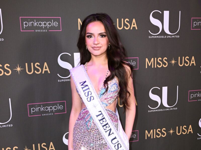 NEW YORK, NEW YORK - FEBRUARY 10: Miss Teen USA 2023, UmaSofia Srivastava attends Supermodels Unlimited Magazine Presents: Billboards Over Broadway - NYFW Celebrity Event at Nebula Nightclub on February 10, 2024 in New York City. (Photo by Chance Yeh/Getty Images for Supermodels Unlimited)
