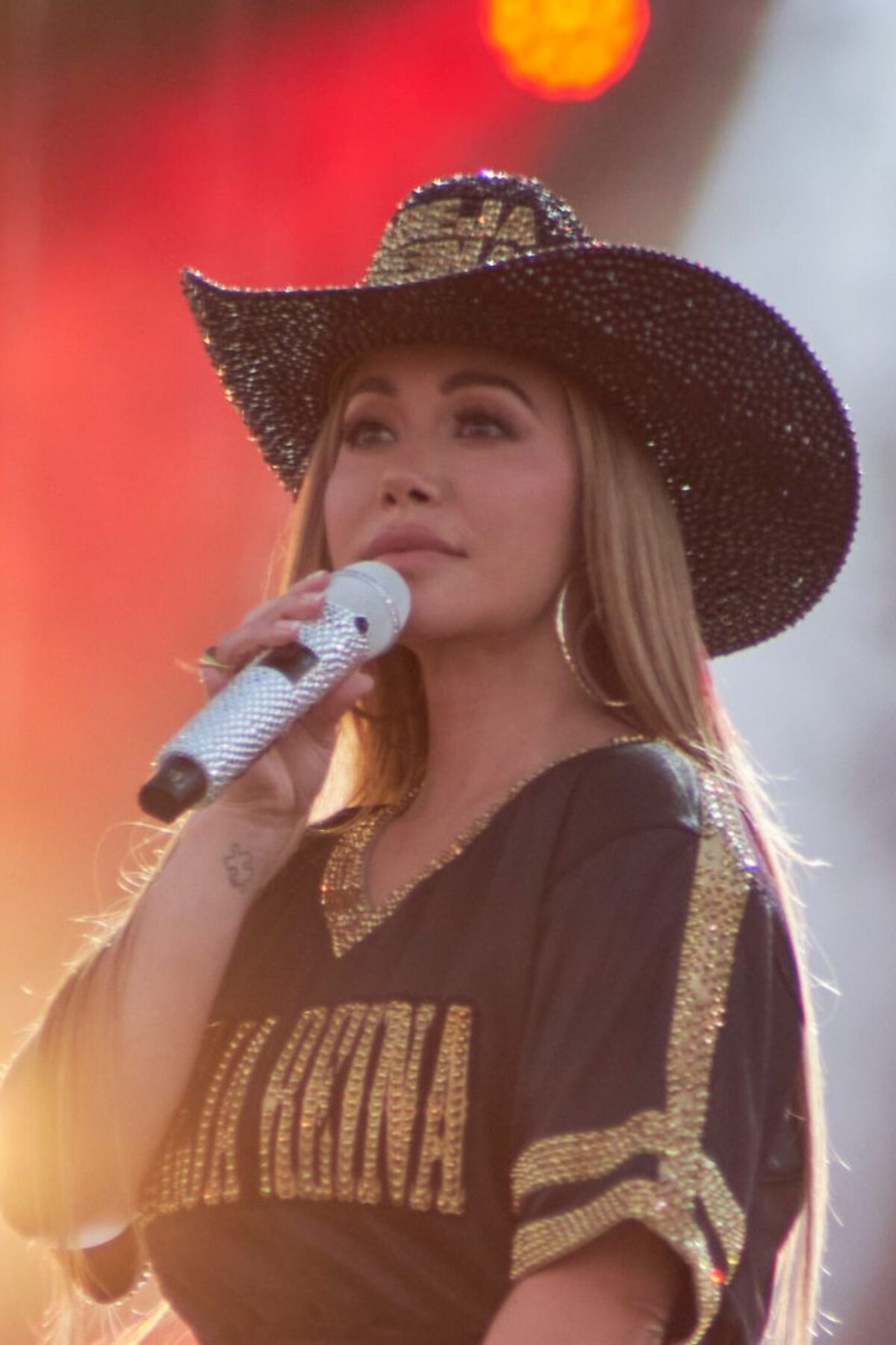 MEXICO CITY, MEXICO - SEPTEMBER 9: singer Chiquis performs during the ARRE Fest 2023 at Foro Sol on September 9, 2023 in Mexico City, Mexico. (Photo by Jaime Nogales/Medios y Media/Getty Images)