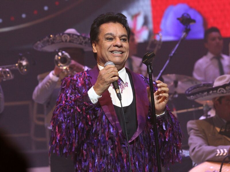 LOS ANGELES, CA - SEPTEMBER 18: Singer Juan Gabriel performs on stage at Nokia Theatre L.A. Live on September 18, 2014 in Los Angeles, California. (Photo by JC Olivera/Getty Images)