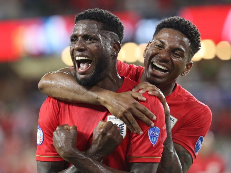 ORLANDO, FLORIDA - JULY 01: Jose Fajardo of Panama celebrates after scoring the team's first goal during the CONMEBOL Copa America 2024 Group C match between Bolivia and Panama at Inter&Co Stadium on July 01, 2024 in Orlando, Florida. (Photo by Leonardo Fernandez/Getty Images)