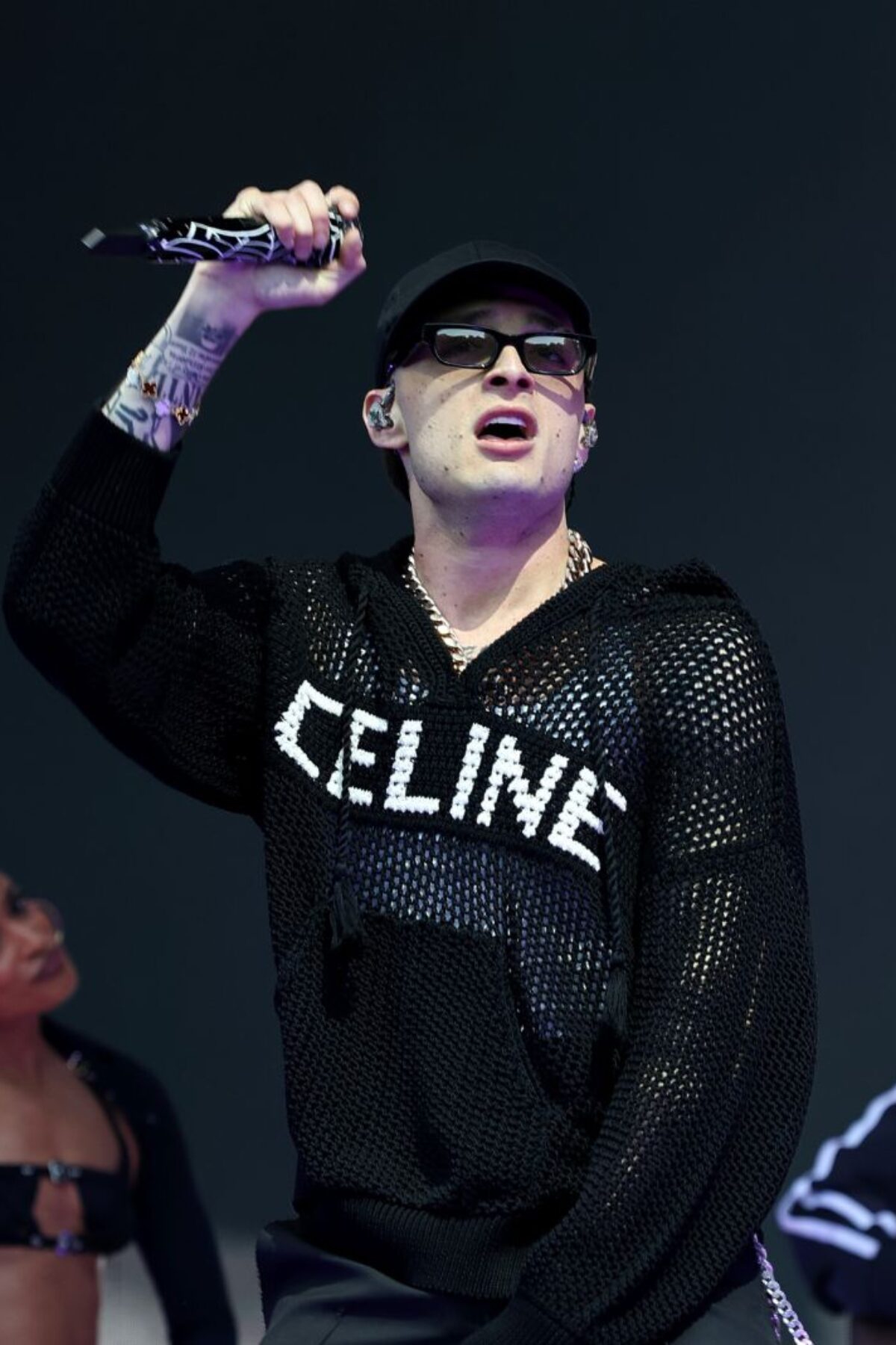 NEW YORK, NEW YORK - JUNE 09: Peso Pluma performs during the 2024 Governors Ball at Flushing Meadows Corona Park on June 09, 2024 in New York City. (Photo by Marleen Moise/Getty Images)