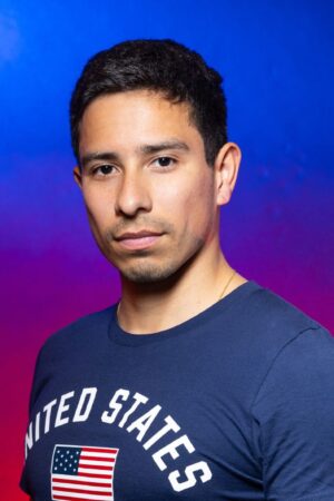 NEW YORK, NEW YORK - APRIL 16: Breaking athlete Victor Montalvo poses for a portrait during the 2024 Team USA Media Summit at Marriott Marquis Hotel on April 16, 2024 in New York City. (Photo by Mike Coppola/Getty Images)