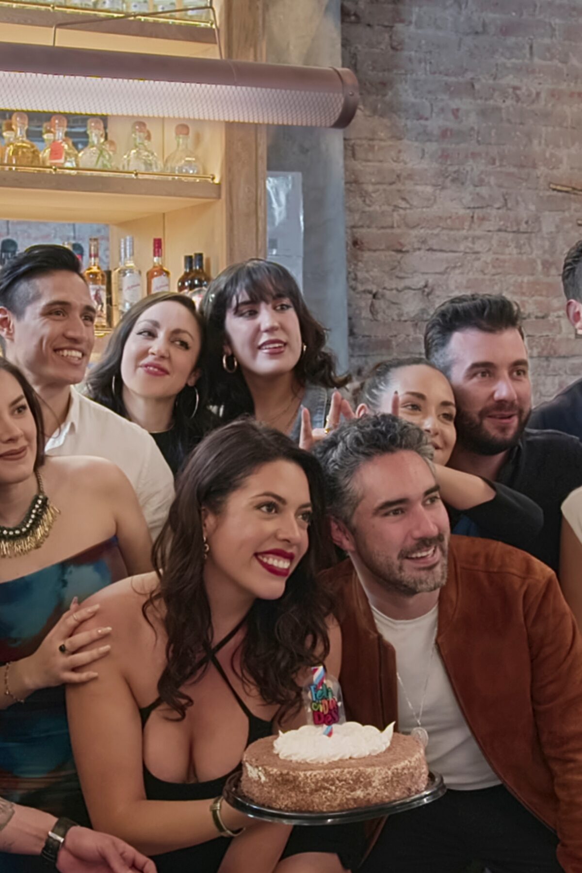 Love Is Blind México S1. (L to R) Gerardo Abel Zapiain Guajardo, Luis Fernando Campos, Carlos Hernández, Pamela Torrens, Irais Consuelo Ramírez Carrillo, Irving René Ángeles Servín, Leticia Alejandra Floresmeyer Llausás, Silvia Alejandra Delgado Huerta, José Maria Rivera Pedrazzi, Francesca Oettler Hinojos, Guillermo Eduardo Salomon García, José Fernado Bahena Hernández, Rocío Mirafuentes, Karen Lizeth Torales Rodríguez in Love Is Blind S1. Cr. Courtesy of Netflix / Netflix ©2024