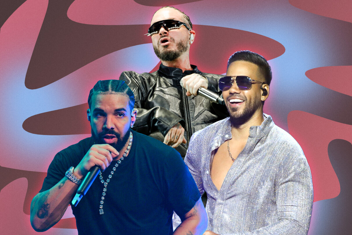 Did Drake work on a song with Romeo Santos and J Balvin?