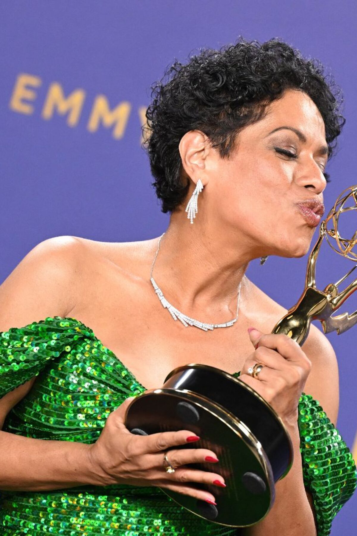 Liza Colón-Zayas at the 76th Primetime Emmy Awards held at Peacock Theater on September 15, 2024 in Los Angeles, California. (Photo by Gilbert Flores/Variety via Getty Images)