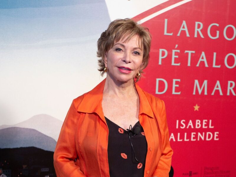 the writer Isabel Allende during the presentation of her book LARGO PETALO DE MAR (long petalo de mar) at the house in America de Madrid. Spain May 27, 2019 (Photo by Oscar Gonzalez/NurPhoto via Getty Images)