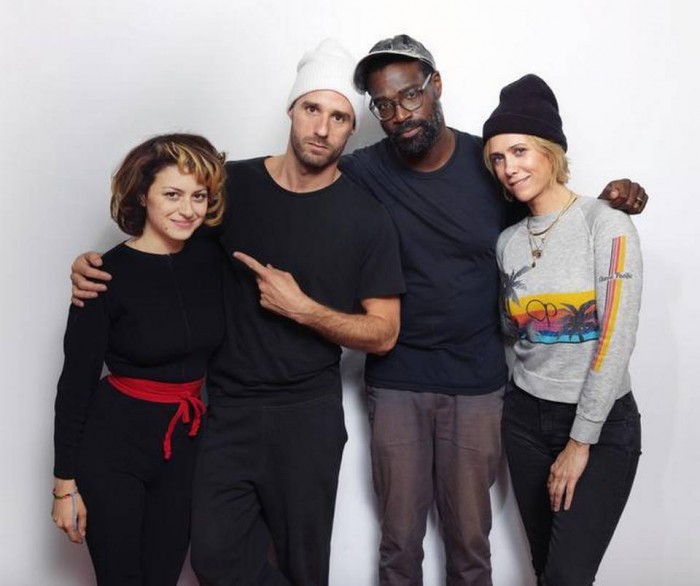 Director Sebastian Silva with cast of 'Nasty Baby'