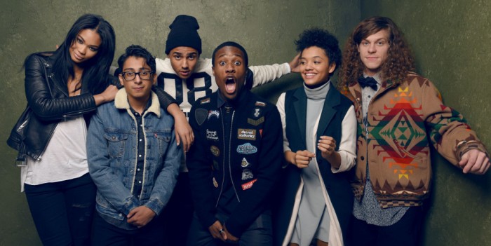 Tony Revolori with the cast of 'Dope'