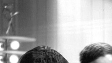 Photo of Jimmy Durante, Lupe Vélez and the Mills Brothers from the 1934 film ''Strictly Dynamite''. This work is in the public domain.