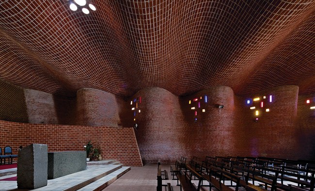 Cristo Obrero Church, Eladio Dieste. Estación Atlántida, Uruguay
1960