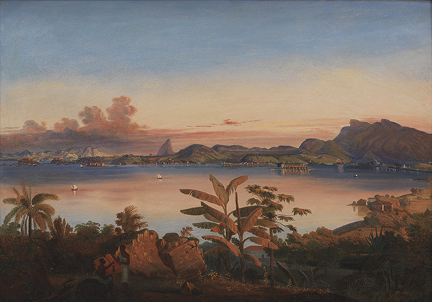 Alessandro Ciccarelli, View of Rio de Janeiro, c. 1840, 1811–79, Italy. Oil on canvas, 56.5 x 81.3 cm. Courtesy of The Patricia Phelps de Cisneros Collection.