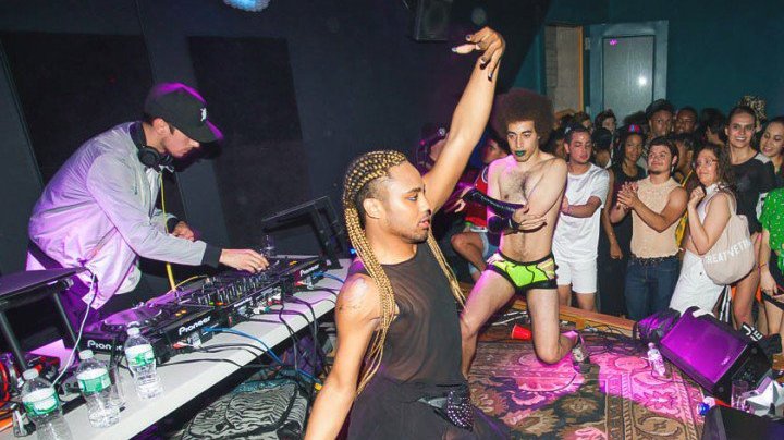 Papi Juice hosts Kiki and Zack with Maluca’s DJ, Mess Kid. Photo by: Javier Romero