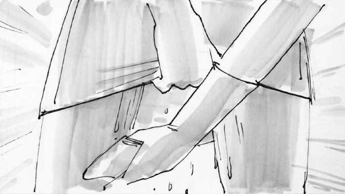 Storyboard Illustration by Wes Simpkins