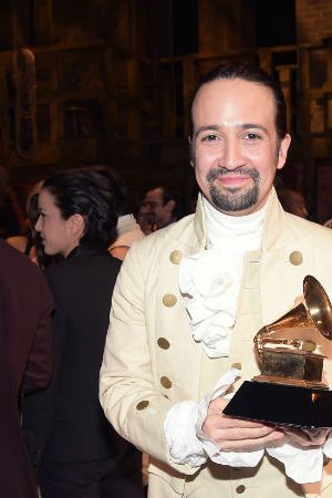 Lin-Manuel-Miranda-with-Grammy-Award-for-Hamilton