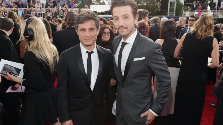 Actors Gael García Bernal and Diego Luna arrive to the 74th Annual Golden Globe Awards held at the Beverly Hilton Hotel on January 8, 2017. (Photo by Neilson Barnard/NBCUniversal/NBCU Photo Bank via Getty Images)