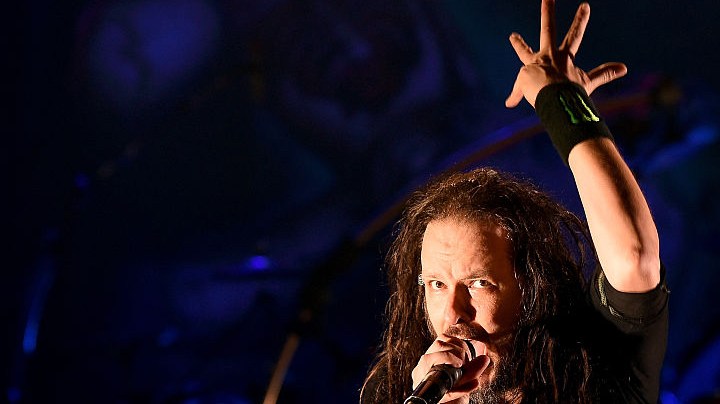 Jonathan Davis of Korn performs onstage at a private concert for SiriusXM at The Theatre at Ace Hotel on October 21, 2016. Photo by Kevin Winter/Getty Images for SiriusXM