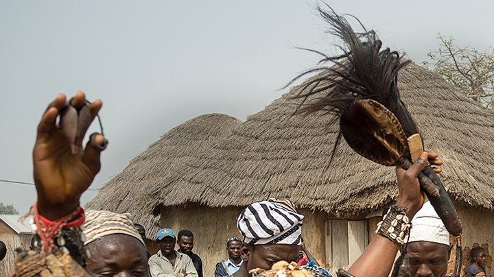 Photos in Ghana for Rene recording, in a village near Tamale. Photo: Ruben Salgado Escudero