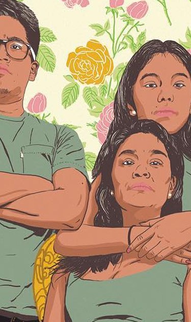 Jolt's Poderosa mural honoring immigrant mothers. Art by Claudia Gizell Aparicio-Gamundi