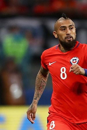 Arturo Vidal of Chile in action during the 2017 FIFA Confederations Cup. Photo by Francois Nel/Getty Images