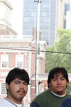 The team from Carl Hayden Community High School in Phoenix is pictured, Lorenzo Santillan, Luis Aranda, Oscar Vazquez, and Christian Arcega. This image is in the public domain.