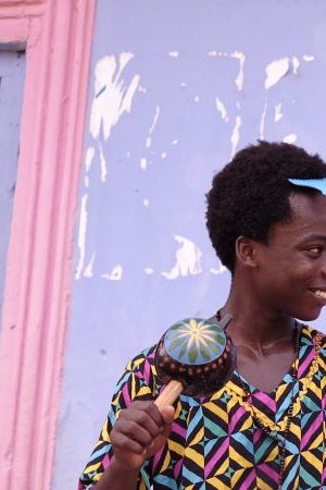 On the set of the "Bombo Fabrika" shoot. Photo by Guillermo Camacho. Courtesy of Guillermo Camacho