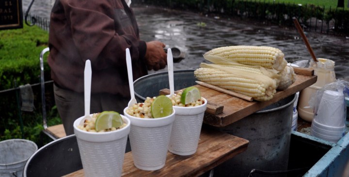 Creative Commons "El elotero, los esquites y los elotes” by Katie Bordner is licensed under CC BY 2.0