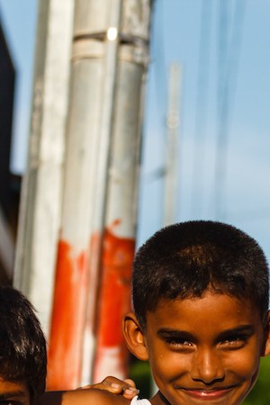 Group of young boys playing  street soccer pose for photo.  Soccer is one of the most popular national sports of Nicaragua and the world. Photo by Pniesen/ iStock Editorial / Getty Images Plus